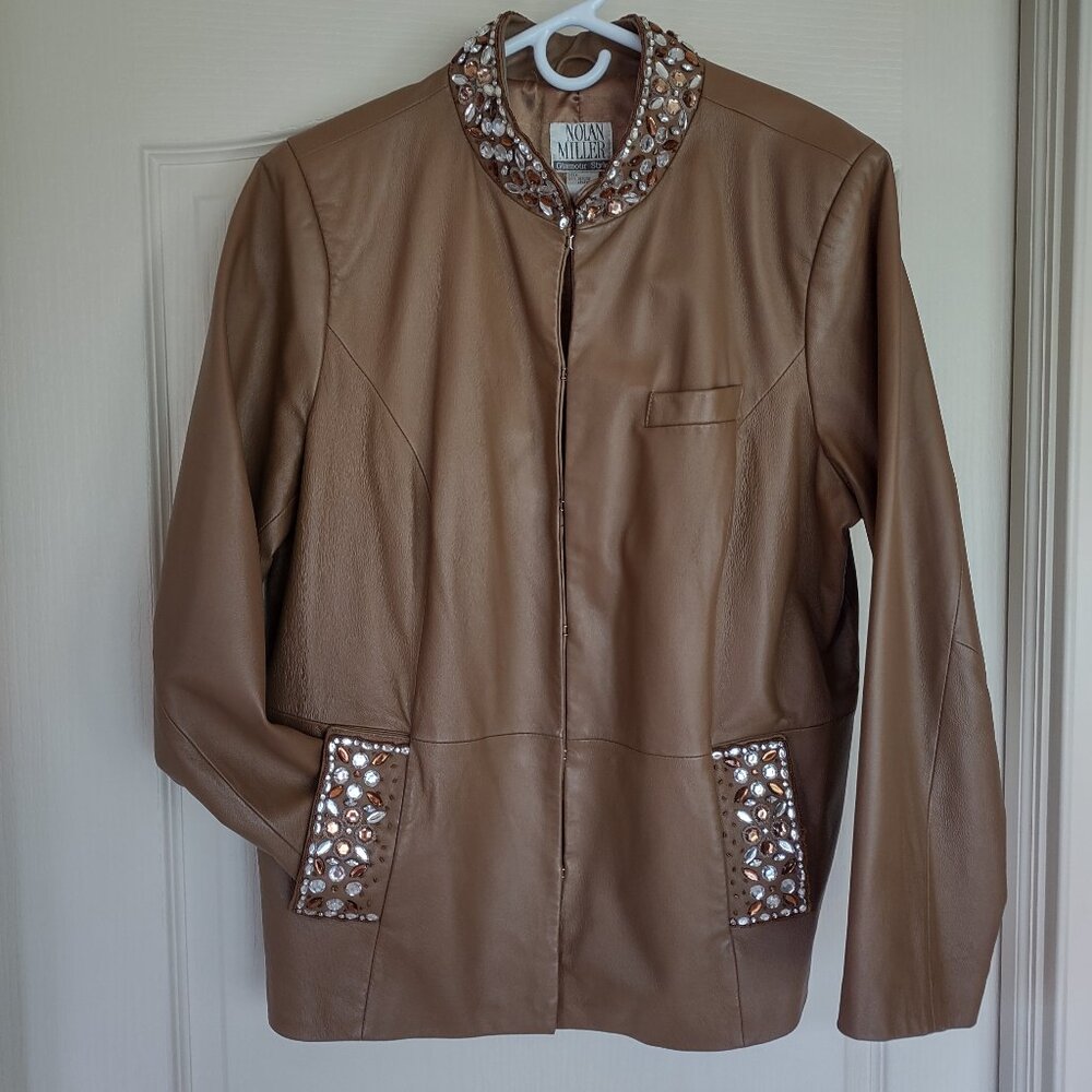 1X Nolan Miller Glamour Style Leather Jacket